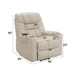 Nairi Power Recliner with Lift and Heating and Massage detail image 6