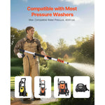 21 ft telescoping pressure washer wand with brush head and harness accessory view 8