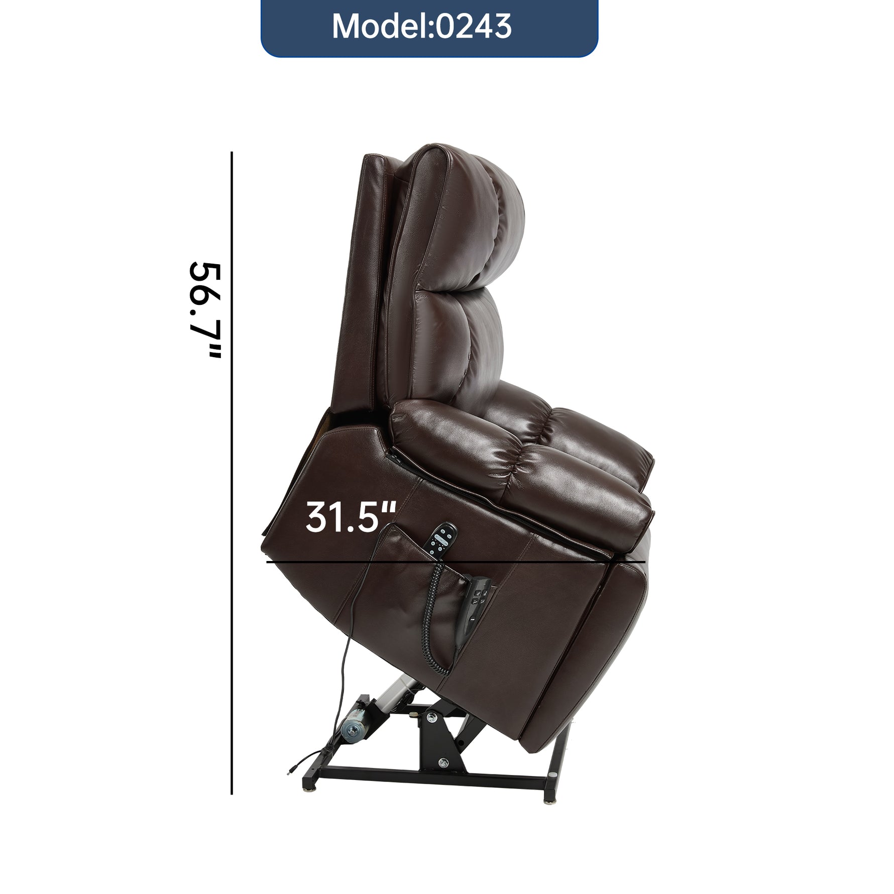 Dual-Motor Power Lift Recliner with Heat & Massage, 350 lb Capacity detail image 125