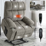 Chenille Dual-Motor Power Lift Recliner, 350 lb Capacity detail image 38