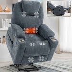 Dual-Motor Leather-Air Power Lift Recliner detail image 55