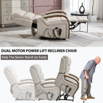 Power Chenille Lift Recliner Chair Dual Motor Infinite Position Up to 350 Pounds detail image 86