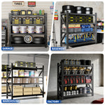 Heavy-Duty Adjustable Garage Shelving for Warehouse Storage for workshop, garage, storage, or utility use