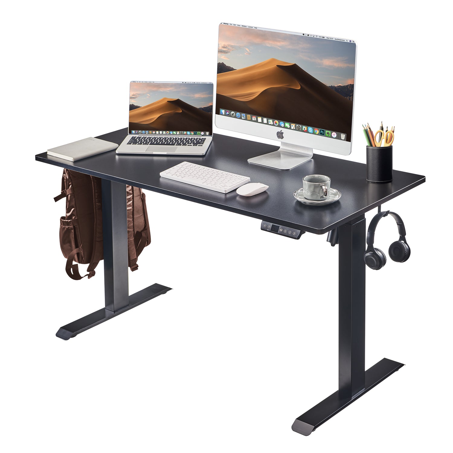 48" x 24" Electric Standing Desk workspace desk setup