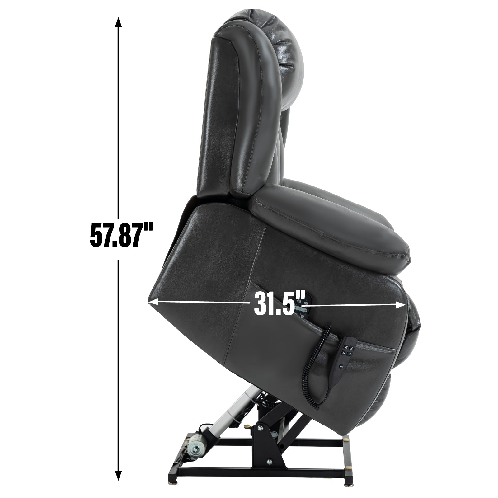 Dual-Motor Power Lift Heat & Massage Recliner detail image 54