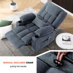 Massage Swivel Rocker Recliner with Vibration, Heat & Ergonomic Lounge Support detail image 6