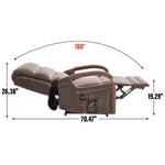Power Chenille Lift Recliner Chair Dual Motor Infinite Position Up to 350 Pounds detail image 38