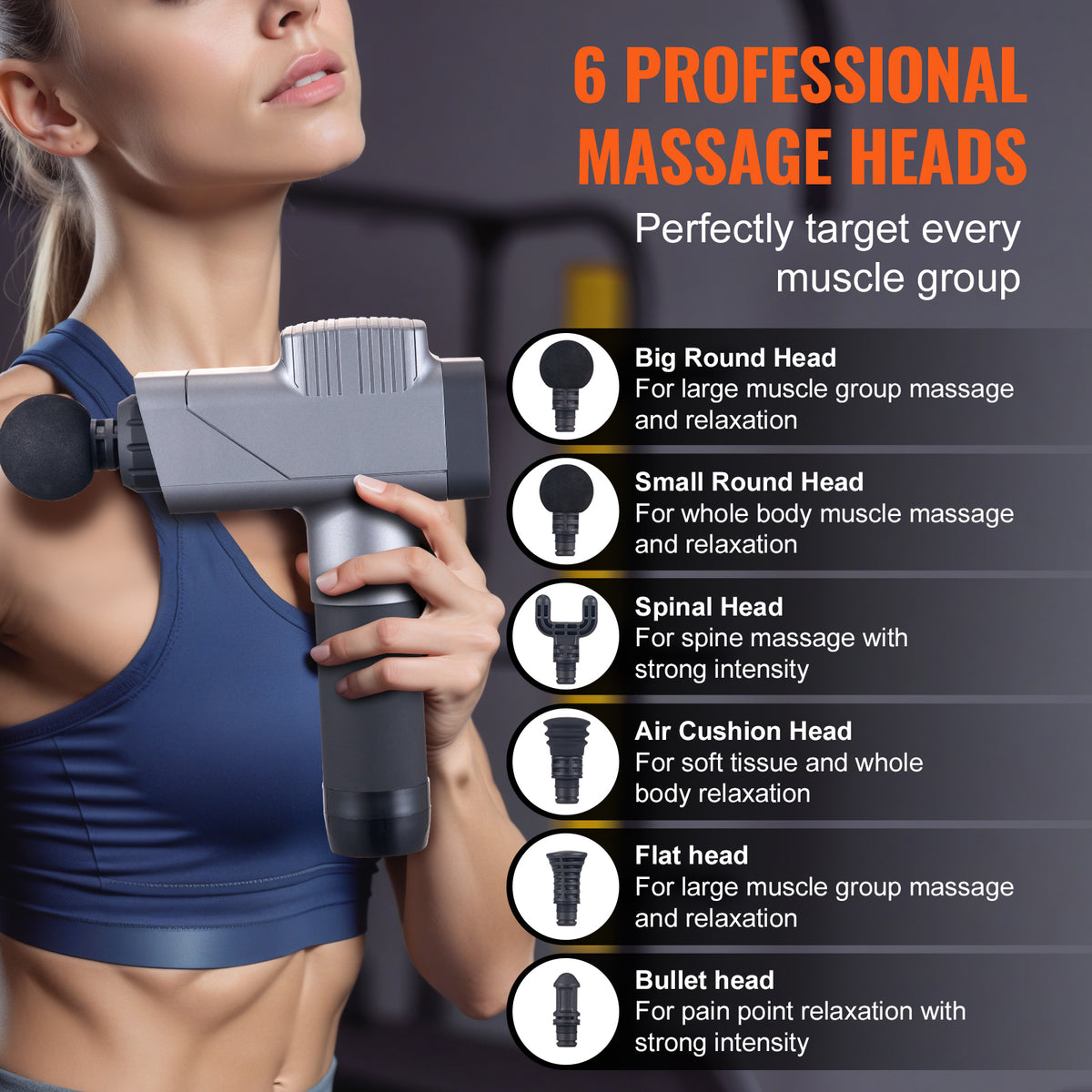 VEVOR Deep Tissue Percussion Massage Gun detail image 13