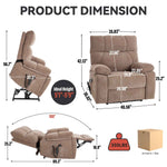 Dual-Motor Power Lift Recliner with Heat & Massage, 350 lb Capacity detail image 68