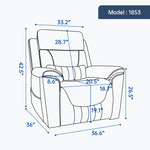 Dual-Motor Leather-Air Power Lift Recliner detail image 147