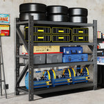 Heavy Duty Metal Adjustable Garage Shelving Unit, 4000lb Capacity Industrial Storage Rack for workshop, garage, storage, or utility use