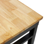 60" Rolling Adjustable Workbench, Black Hammertone workshop project bench