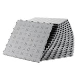 PVC Interlocking Drainage Garage Floor Tiles, 12" x 12" x 0.5" for workshop, garage, storage, or utility use