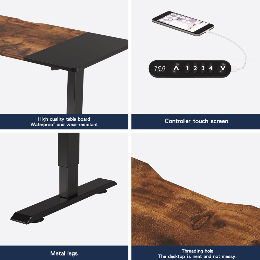 55" x 24" Electric Standing Desk workspace desk setup