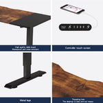 55" x 24" Electric Standing Desk workspace desk setup
