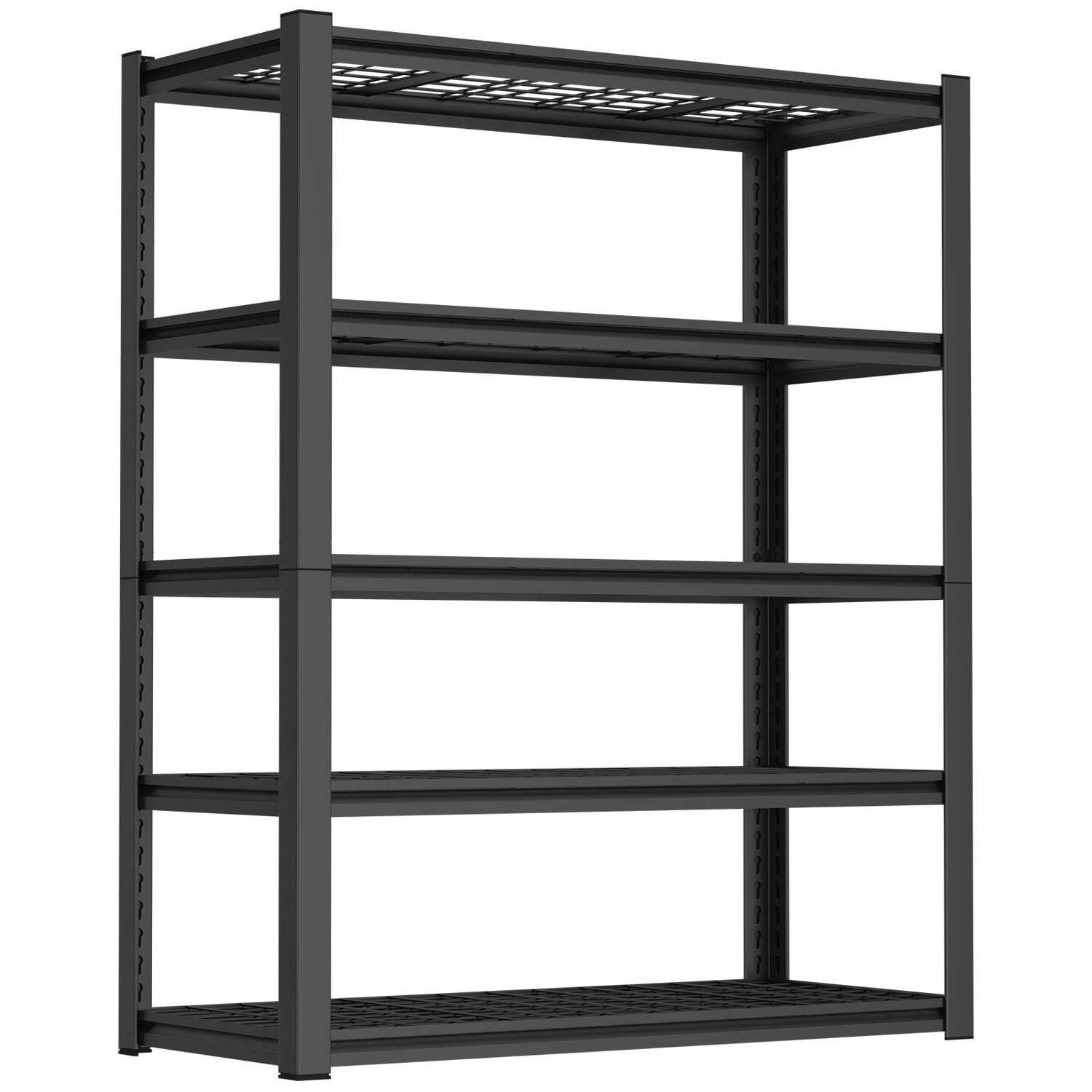 59" Heavy-Duty Metal Garage Storage Rack for workshop, garage, storage, or utility use