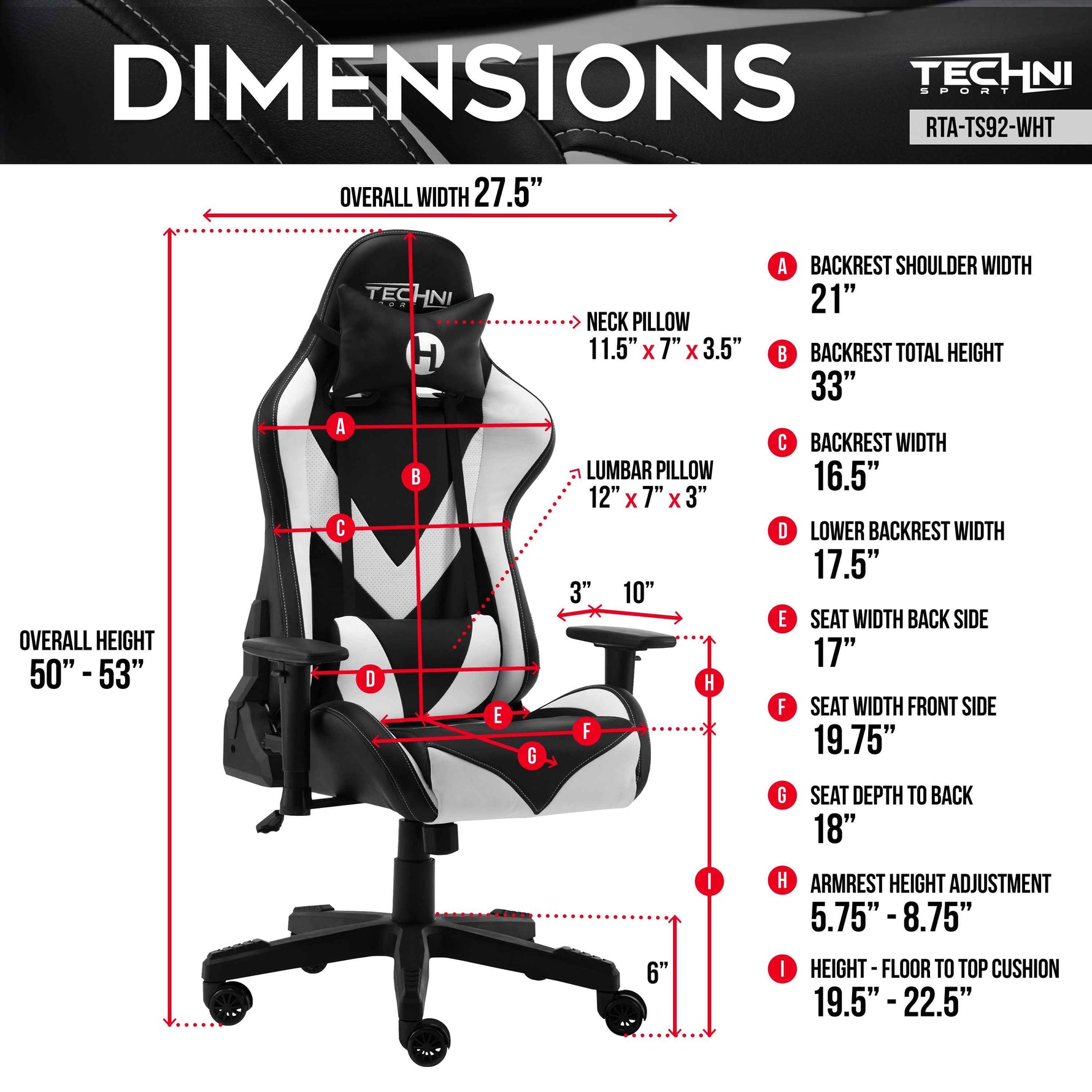 Techni Sport TS-92 Ergonomic Office Chair product image 4
