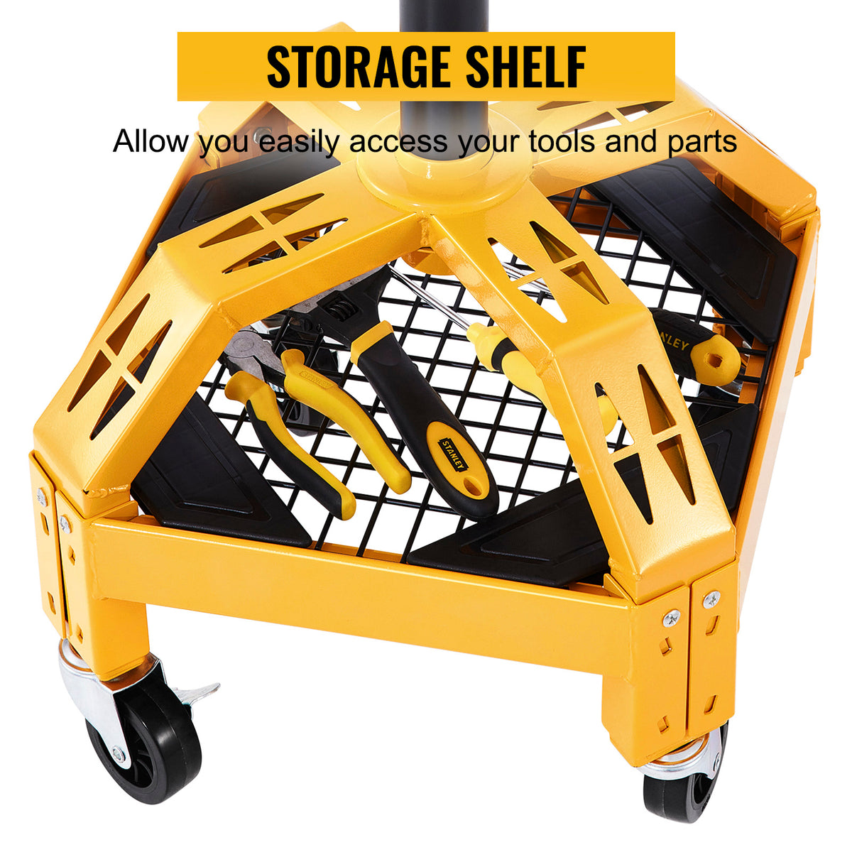 VEVOR Adjustable Rolling Garage Stool, 24–28.7 in. product image