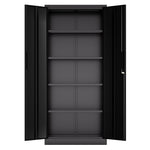 Locking Steel Garage Storage Cabinet with 4 Adjustable Shelves for workshop, garage, storage, or utility use