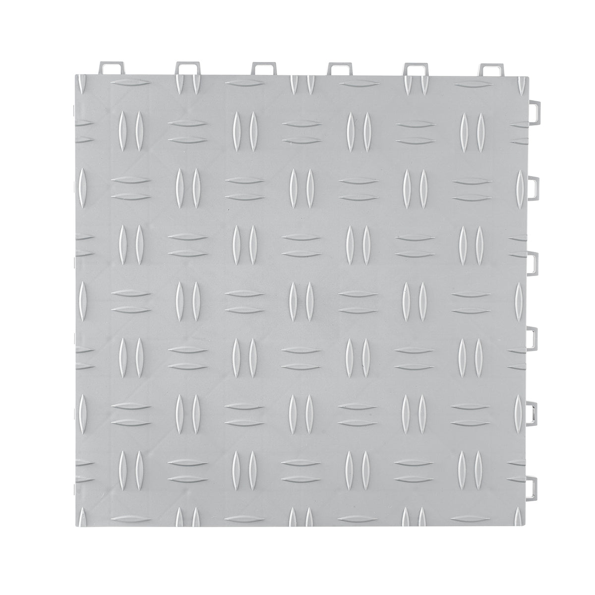 PVC Interlocking Drainage Garage Floor Tiles, 12" x 12" x 0.5" for workshop, garage, storage, or utility use
