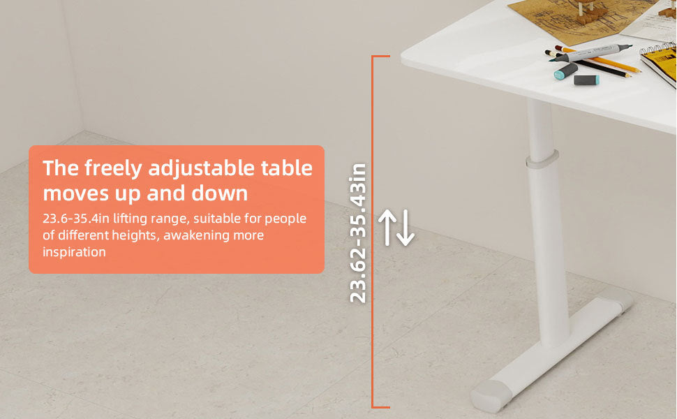 Height Adjustable Study Desk for Home Office workspace desk setup