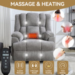 Dual-Motor Heat & Massage Power Lift Recliner, 350 lb Capacity detail image 69