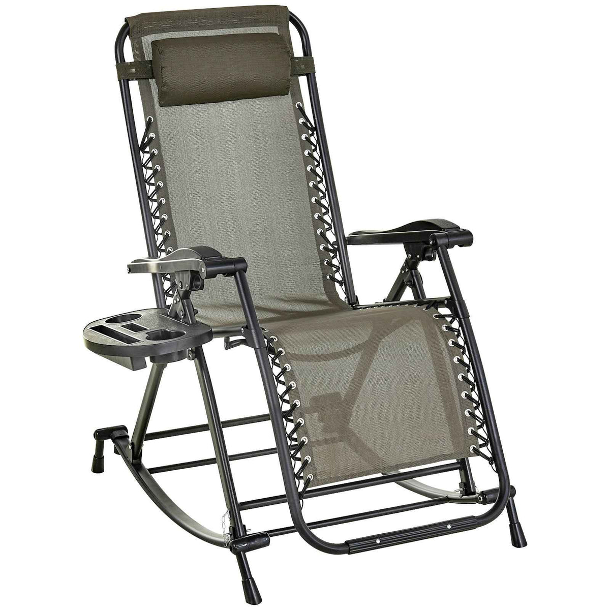 Folding Zero Gravity Rocking Lounge Chair detail image 10