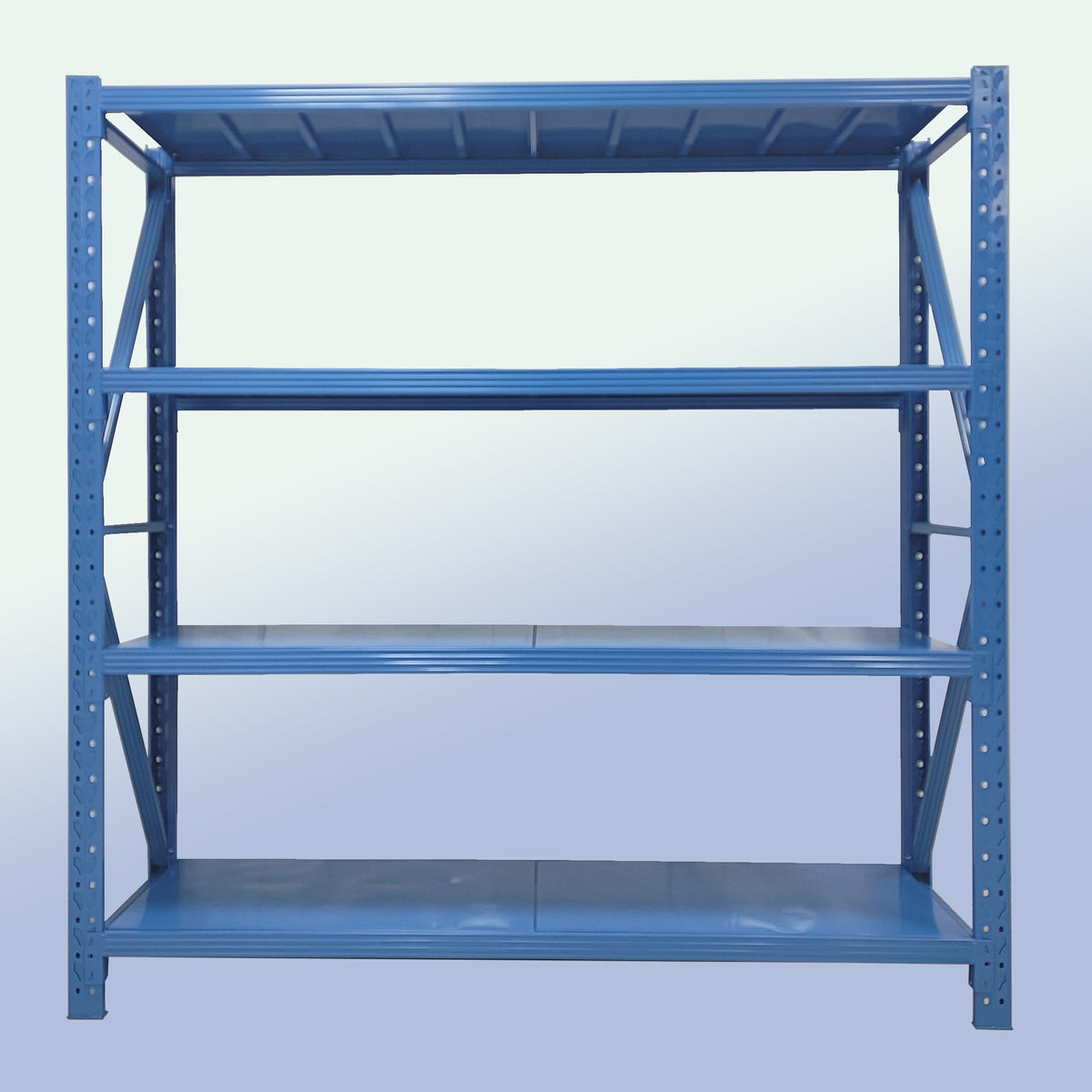4-Tier Adjustable Metal Garage Shelving Unit for workshop, garage, storage, or utility use