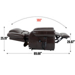 Large Dual-Motor Power Lift Heat & Massage Recliner detail image 100