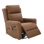 Modern Manual Recliner with 8-Point Massage and Heating, Swivel Rocking detail image 9