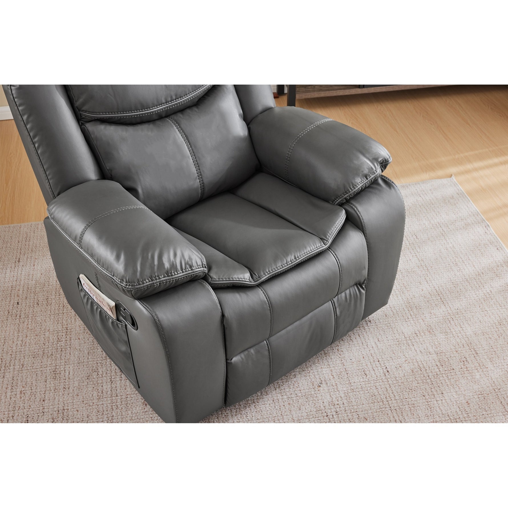 Air Leather Recliner Chair with Vibration and Heating detail image 15