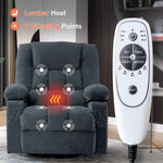 Massage Swivel Rocker Recliner with Vibration, Heat & Ergonomic Lounge Support detail image 3