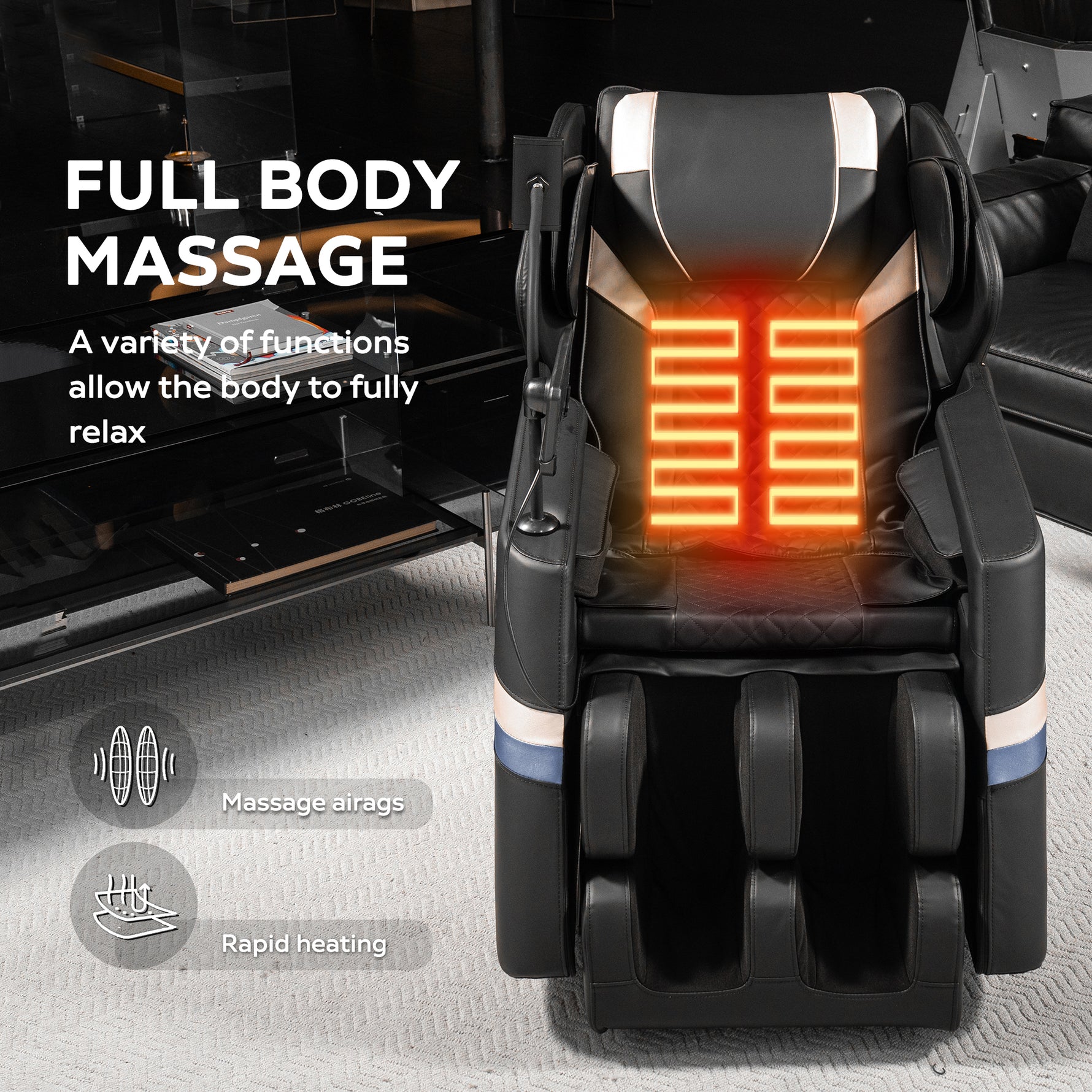 Zero Gravity Massage Recliner with Full-Body Air Pressure detail image 19
