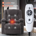 Massage Swivel Rocker Recliner with Vibration, Heat & Ergonomic Lounge Support detail image 20