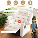Electric Power Recliner Chair with Heat and Massage, 270° Swivel detail image 5