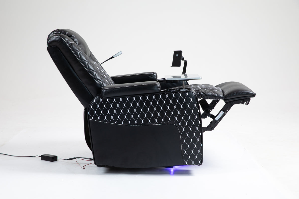 Power Zero Gravity Recliner with Storage, Cup Holder & Laptop Table detail image 2