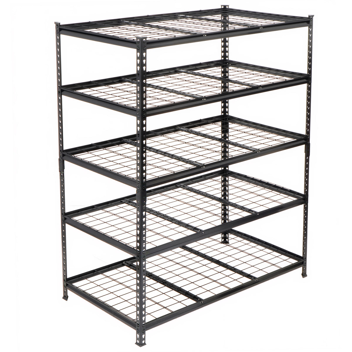 5-Tier Heavy-Duty Adjustable Metal Shelving Unit, 48" W x 24" D x 72" H for workshop, garage, storage, or utility use