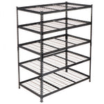 5-Tier Heavy-Duty Adjustable Metal Shelving Unit, 48" W x 24" D x 72" H for workshop, garage, storage, or utility use