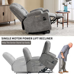 Large Dual-Motor Power Lift Heat & Massage Recliner detail image 28