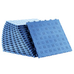 PVC Interlocking Drainage Garage Floor Tiles, 12" x 12" x 0.5" for workshop, garage, storage, or utility use