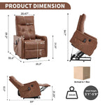 Single Motor Power Lift Recliner Chair with Massage & Heat detail image 92
