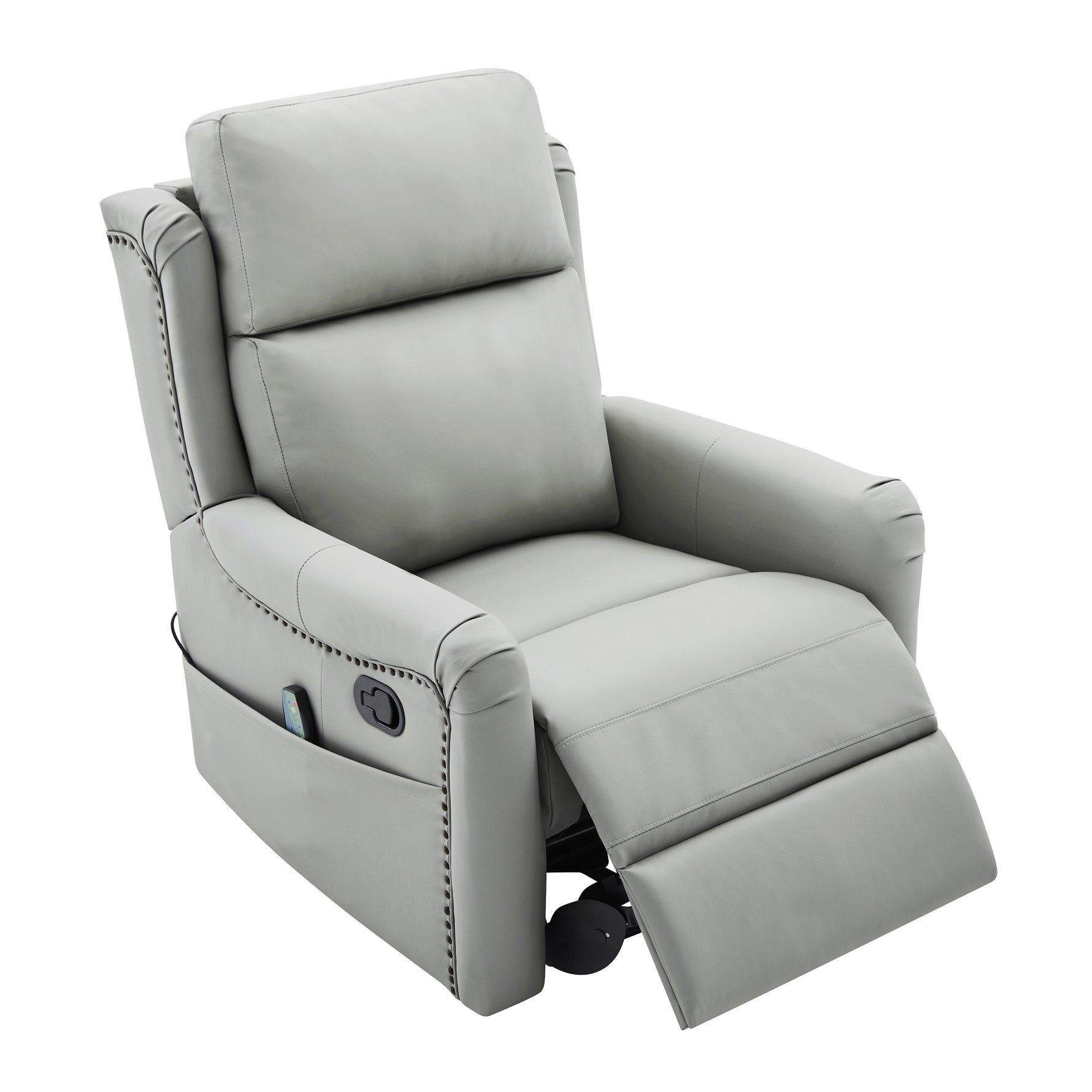 Modern Manual Recliner with 8-Point Massage and Heating, Swivel Rocking detail image 27