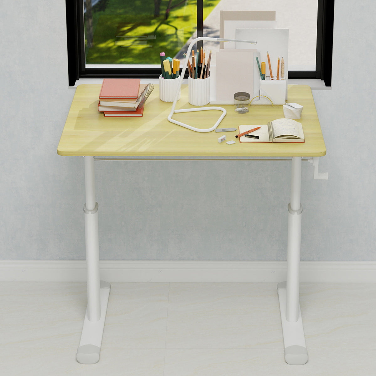 Height Adjustable Study Desk for Home Office workspace desk setup