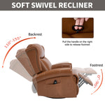 Heat Massage Manual Recliner Chair with Rocker and Swivel for Living Room detail image 42