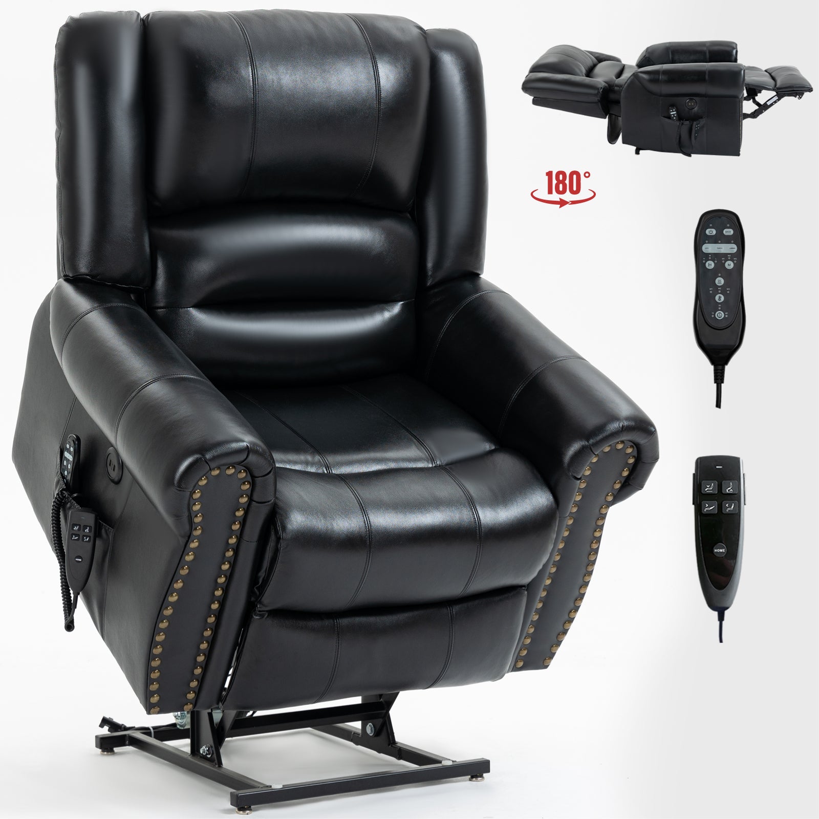 Dual-Motor Power Lift Heat & Massage Recliner detail image 39
