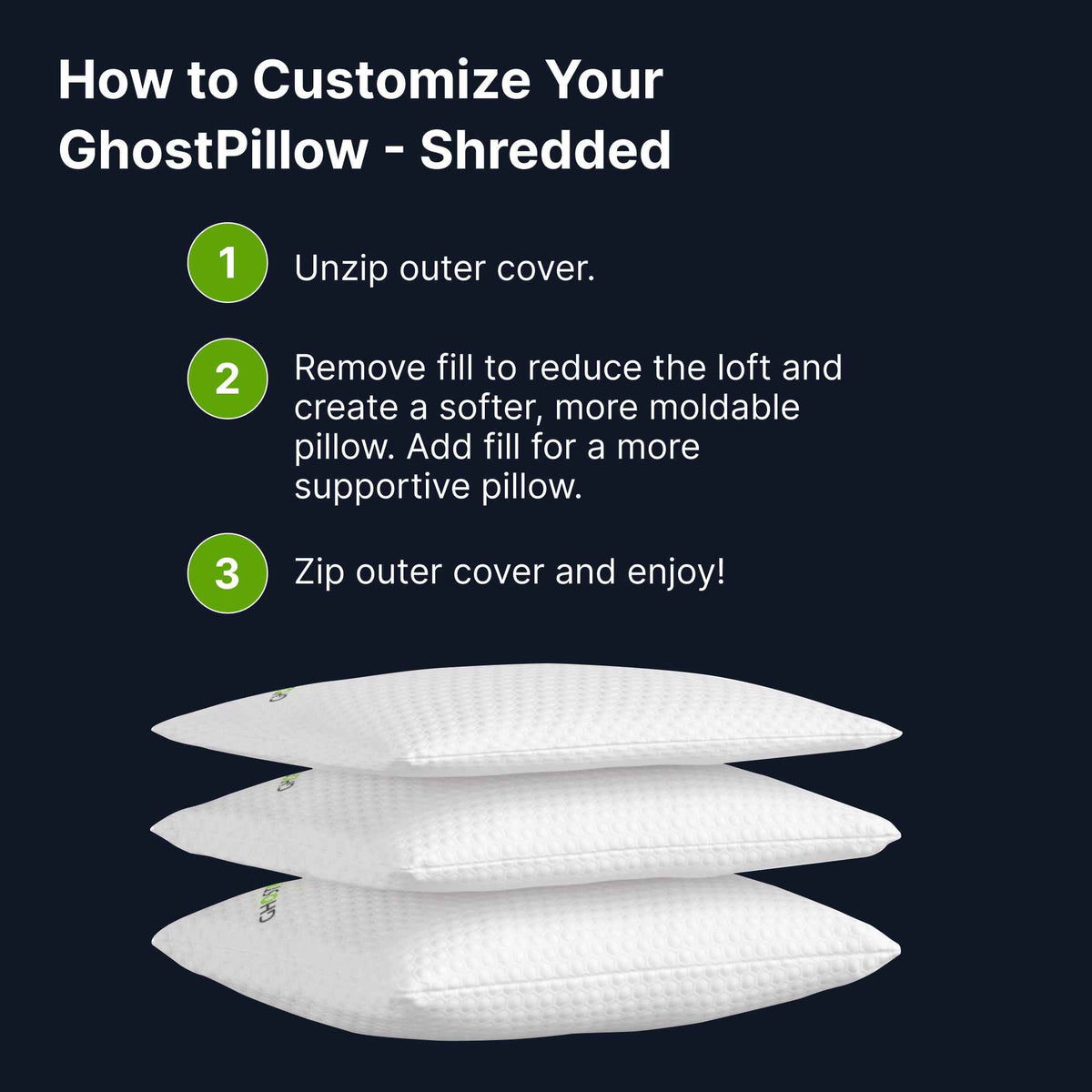 GhostBed Shredded Pillow product image 8