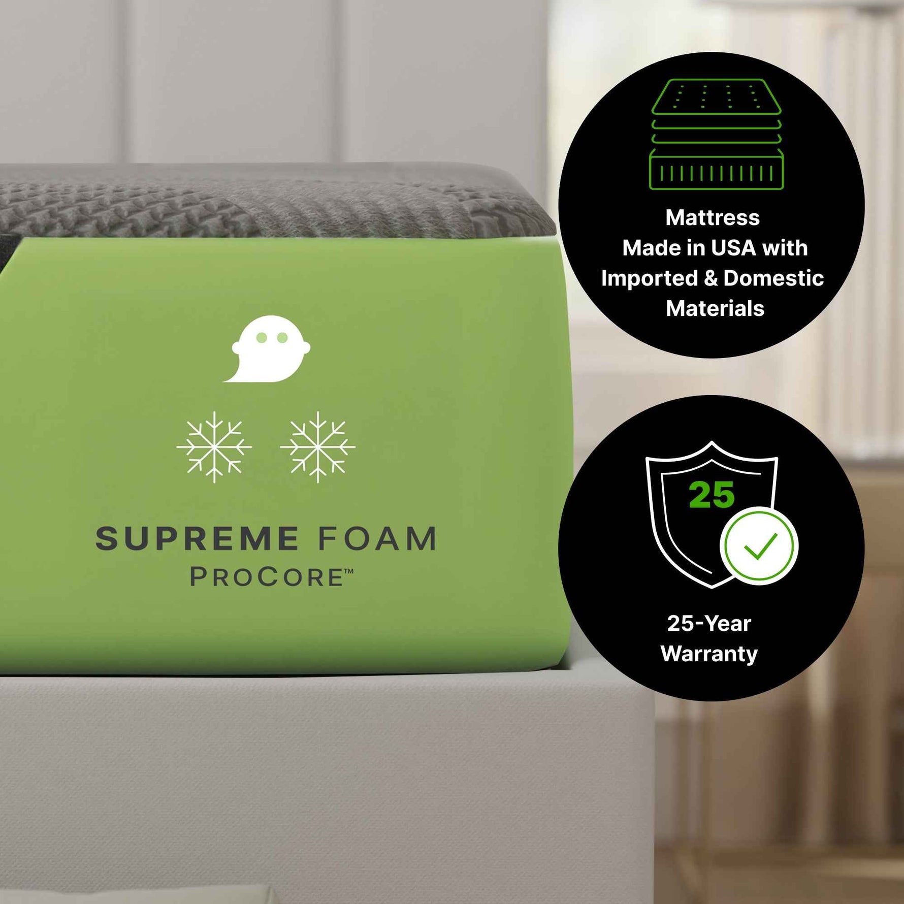 GhostBed 12" Supreme Foam Mattress product image 3