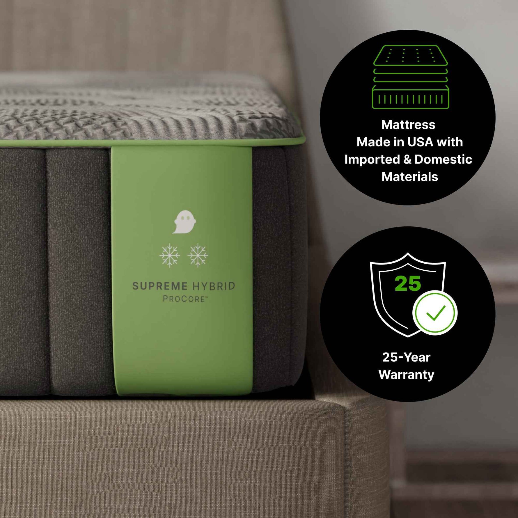 GhostBed 12" Supreme Hybrid Mattress product image 2