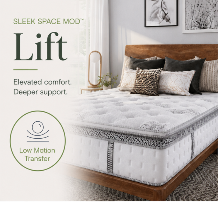 Sleek Space Mod Lift 12" Hybrid Pillow-Top Mattress product image 2