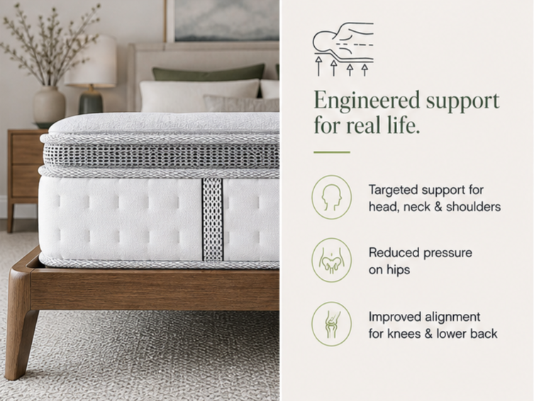 Sleek Space Mod Prime 14" Hybrid Euro-Top Mattress product image 5